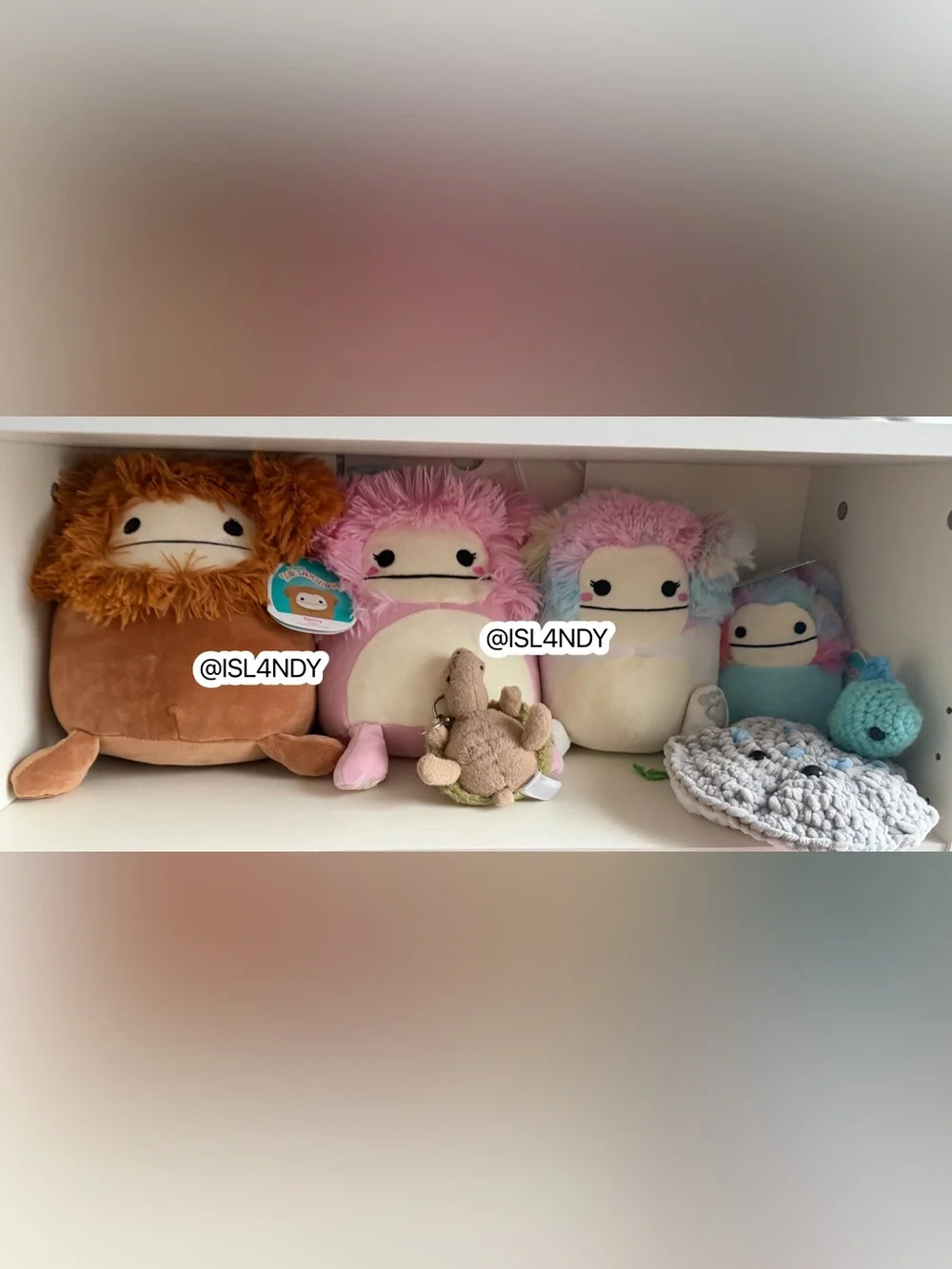 Squishmallows Plush Lot - Pastel Blue Pink Green Yellow Purple